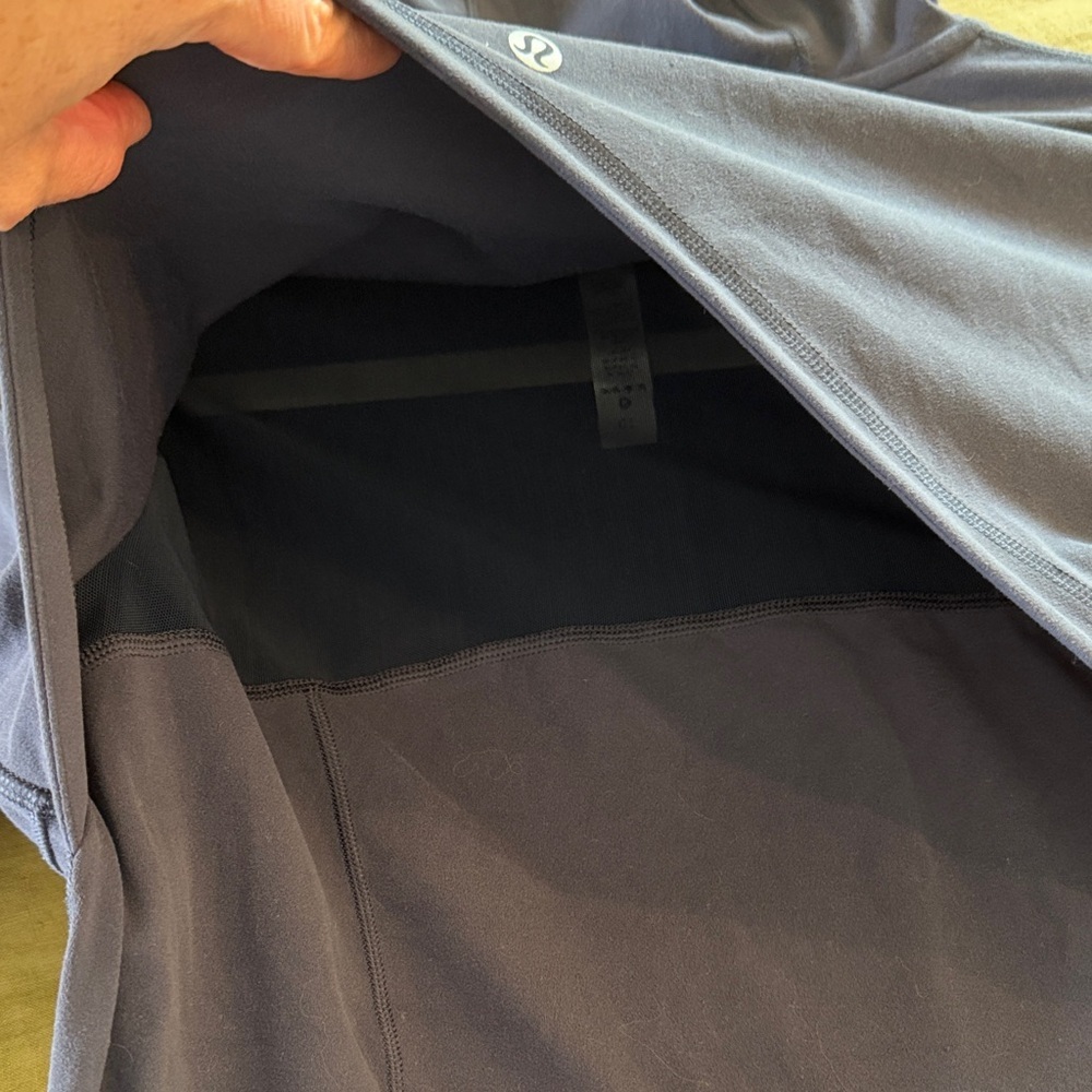 Lululemon Hooded Define Jacket in Nulu fabric in Blue/Grey - Picture 6 of 10